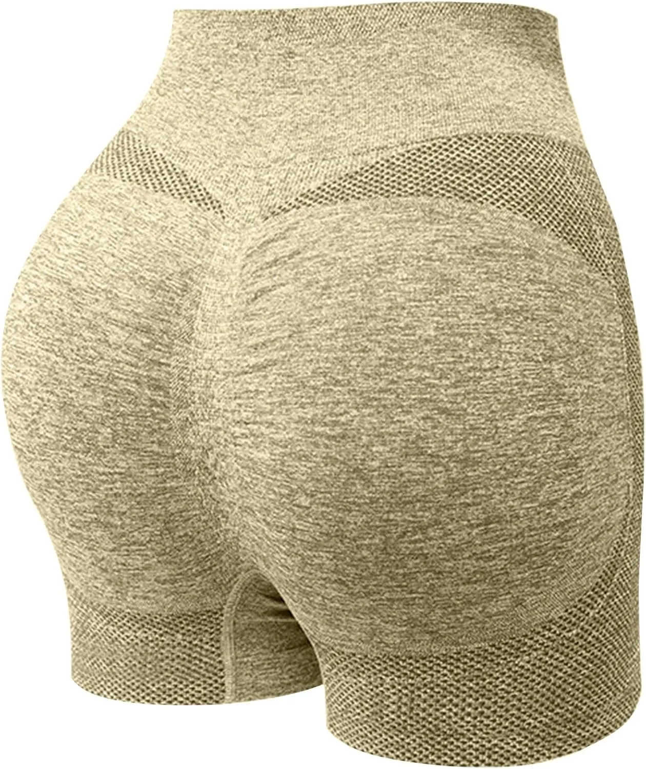 2 Pack Biker Shorts Women Tummy Control Shapewear Yoga Shorts Booty Butt Lifting Breathable Workout Running Pants
