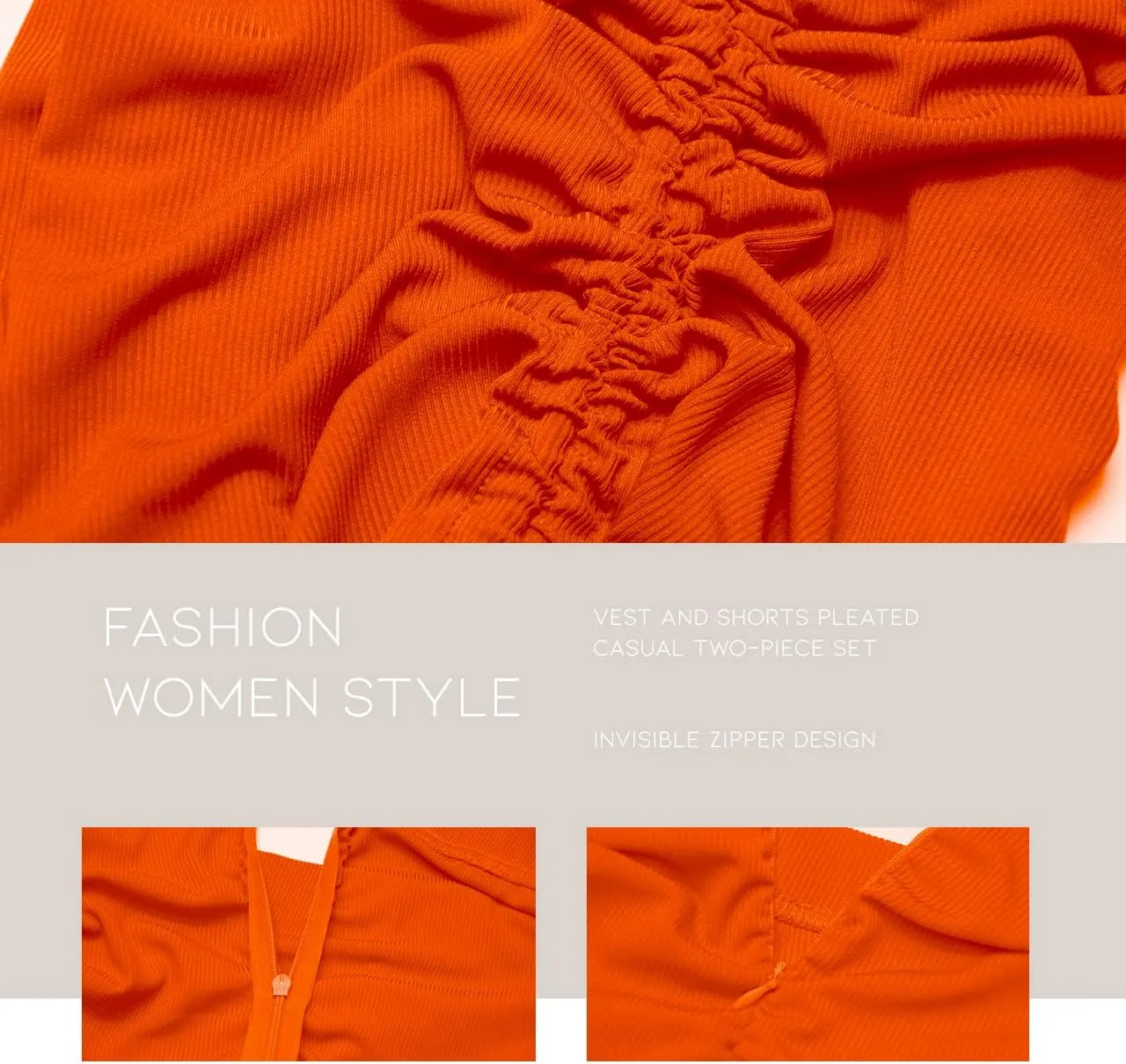 2 Piece Outfits for Women Summer Crop Top Tank High Waist Bodycon Ribbed Solid Sweatsuits Tracksuits Casual Shorts Set Romper