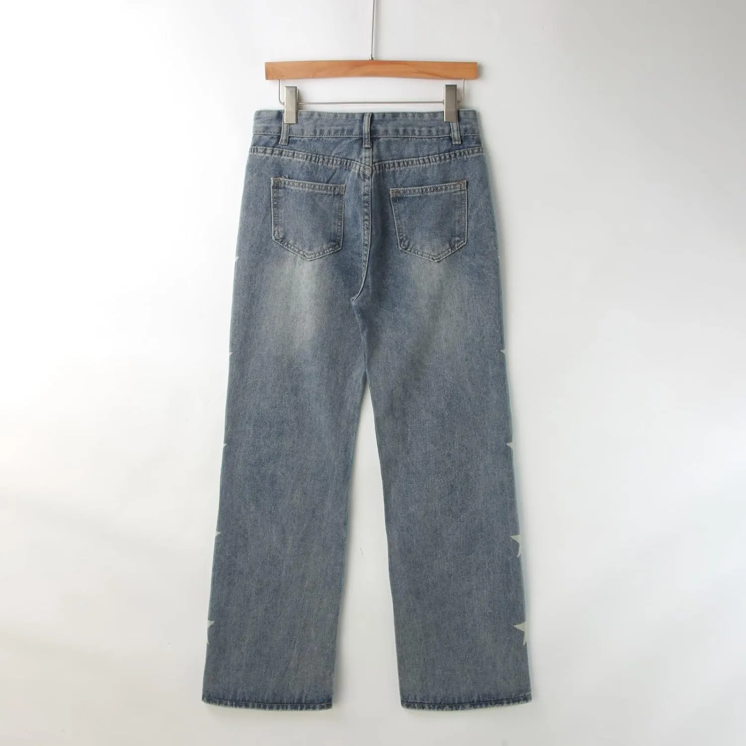 2024 Straight Leg Trousers Denim Trousers Vintage Loose Blue Washed Mom Jeans Low Rise Jeans Women pj Shorts for