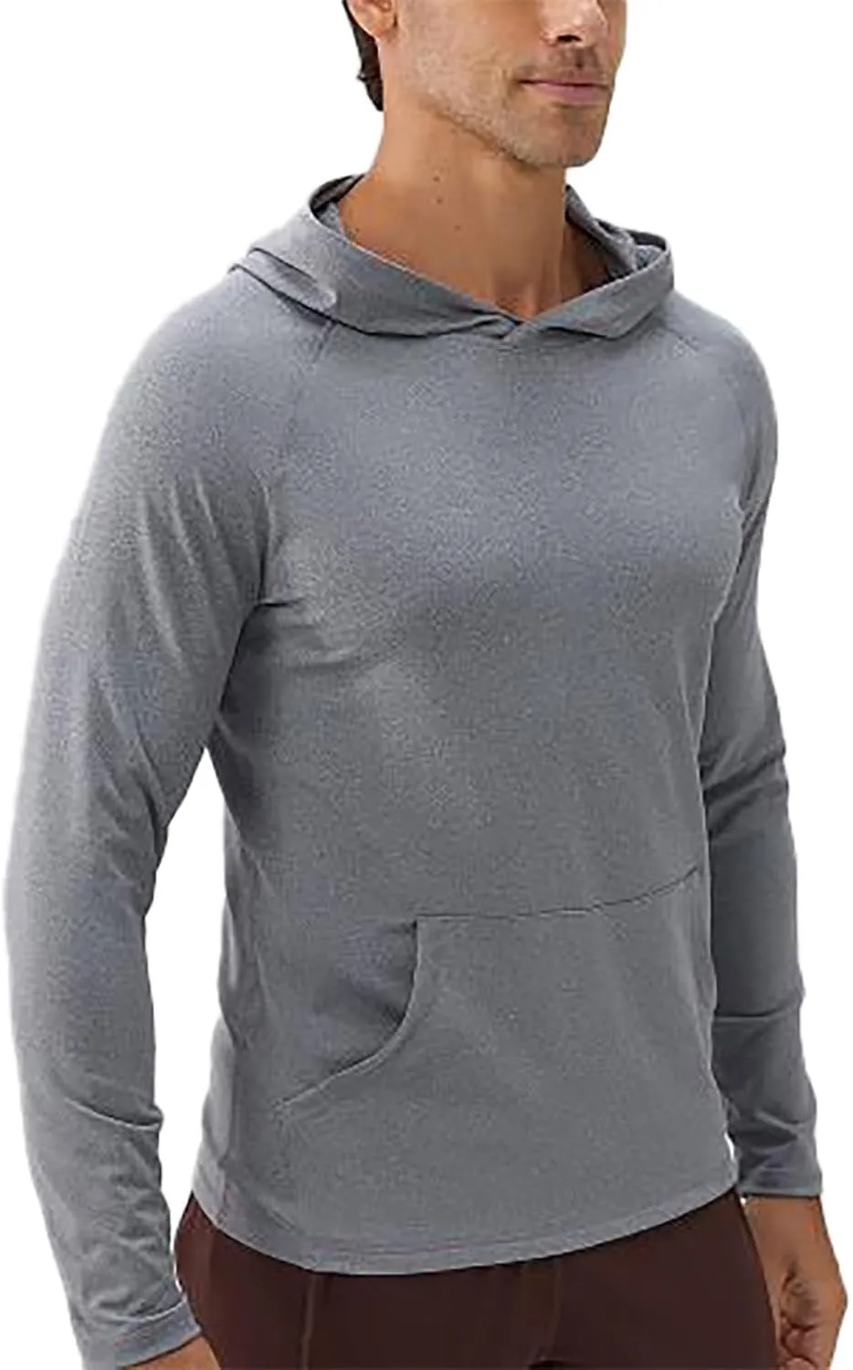 2025 Men's Sports Hoodie Hooded Absorption Quick Drying Fitness Jacket Slim Running Training Long Sleeve