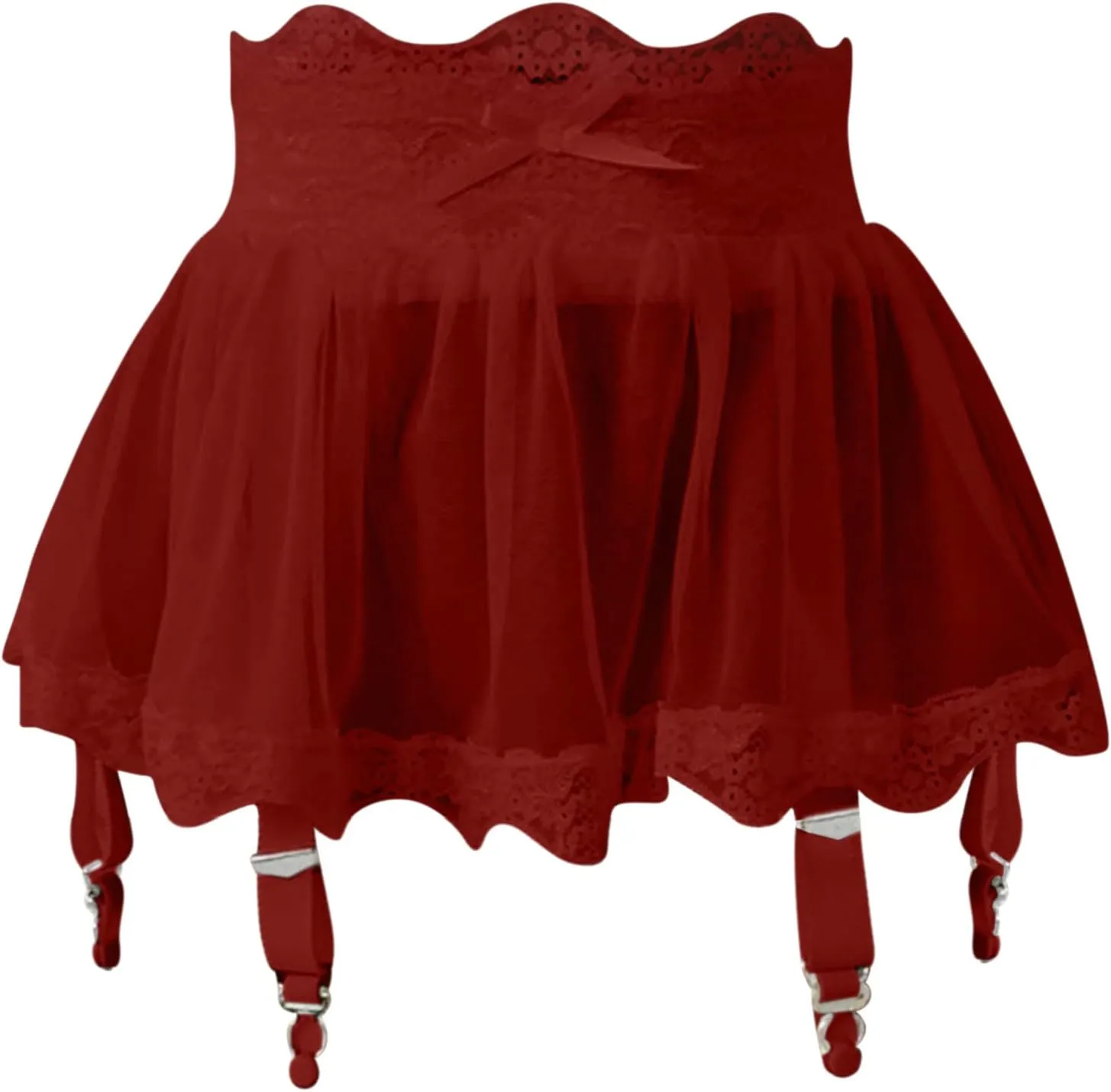 Bodysuit for Women Sexy Babydoll Lace Chemise Tie-Front Strappy Nightdress High Waisted Sleepwear Negligee