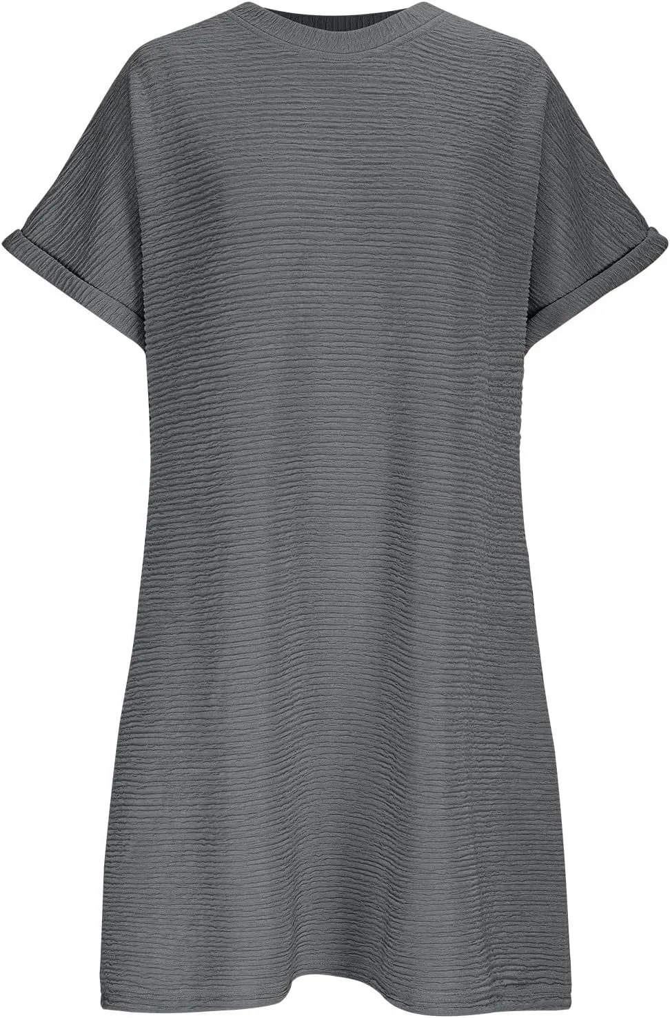 Borniu Womens Summer Beach Vocation Cute T Shirt Dress Casual Short Sleeve Crewneck Loose Flowy Mini Dresses with Pockets