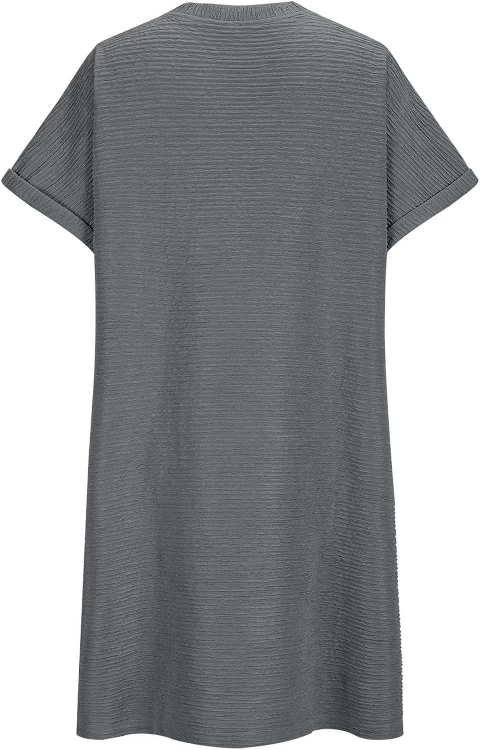 Borniu Womens Summer Beach Vocation Cute T Shirt Dress Casual Short Sleeve Crewneck Loose Flowy Mini Dresses with Pockets