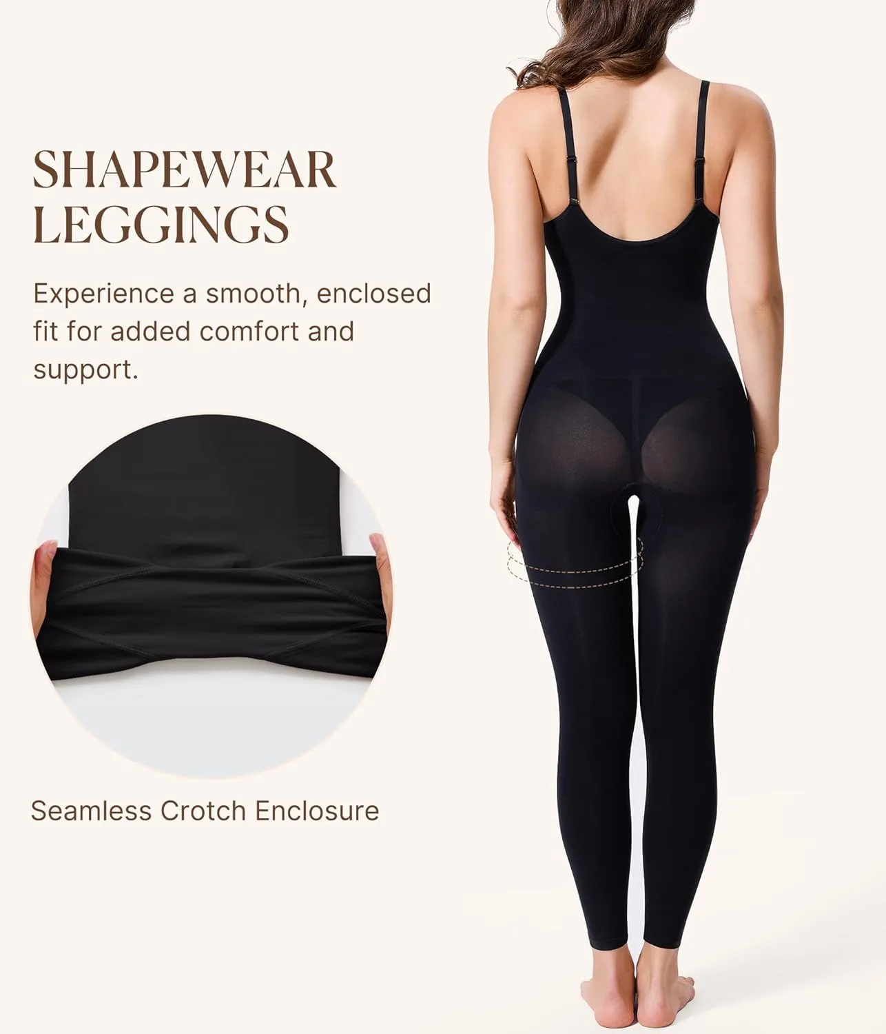 BRABIC Tummy Control Shapewear for Women Compression Leggings Full Body Seamless Faja Body Shaper Bodysuit