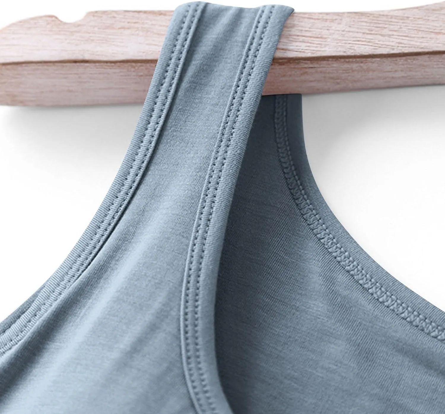 Camisole Tops for Women Summer Spaghetti Strap Basic Padded Tank Top with Built in Bra Workout Yoga Shirts