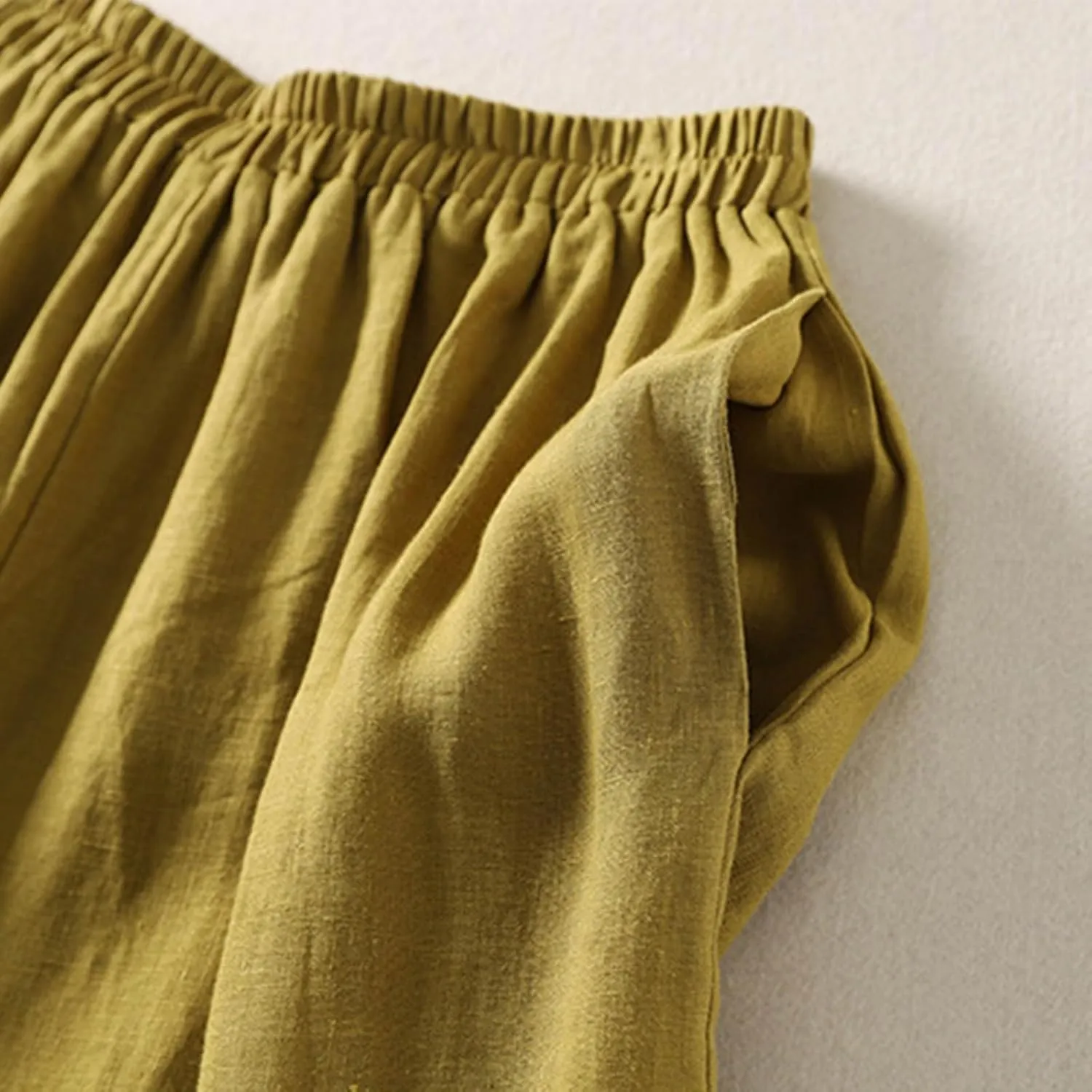 Cotton Leggings for Women Pants Fashion Drawstring Elastic Trousers Comfy Straight Leg Long Pants with Pockets Loose