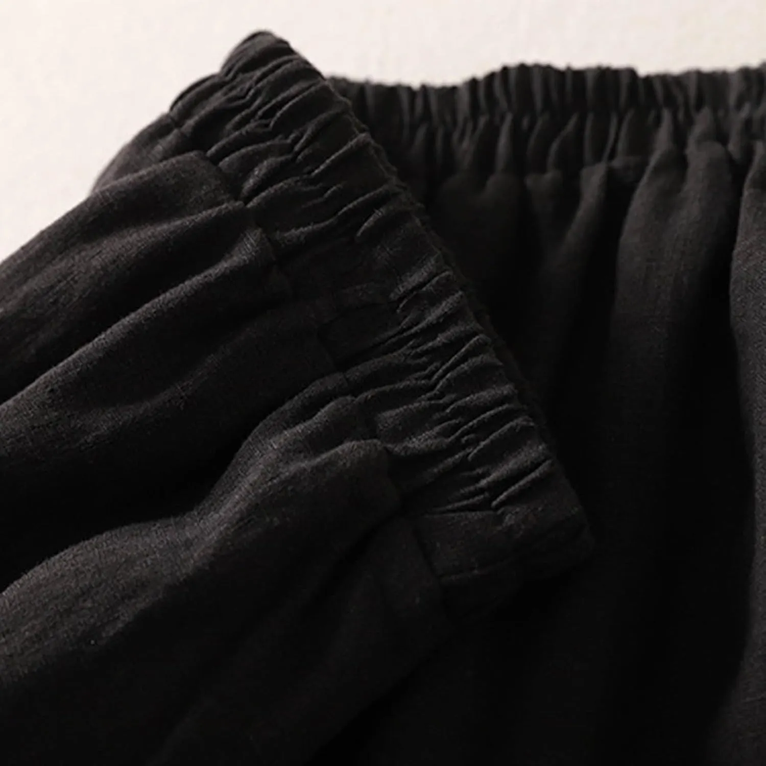 Cotton Leggings for Women Pants Fashion Drawstring Elastic Trousers Comfy Straight Leg Long Pants with Pockets Loose