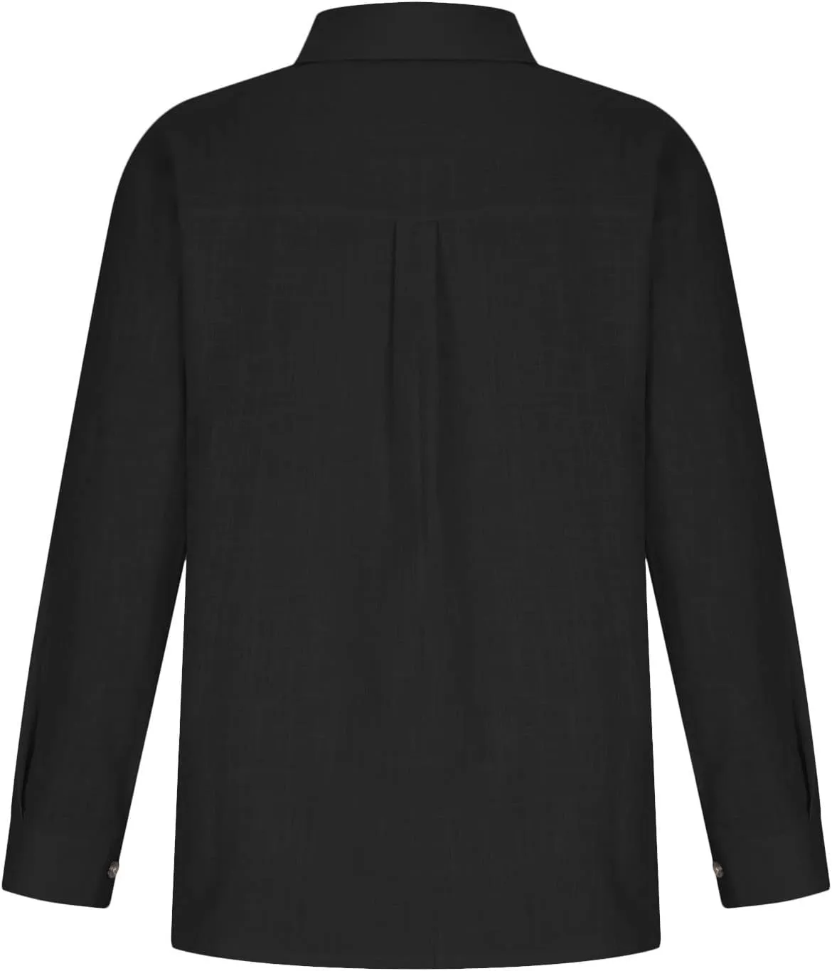 Cotton Linen Shirts for Women 2025 Spring Summer Tops Button Down Blouses with Chest Pocket Solid Shirts Plus Size