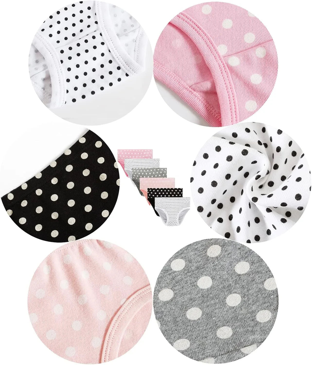 Family Feeling Little Girl Underwear Toddler Panties Big Kids Undies Soft 100% Cotton