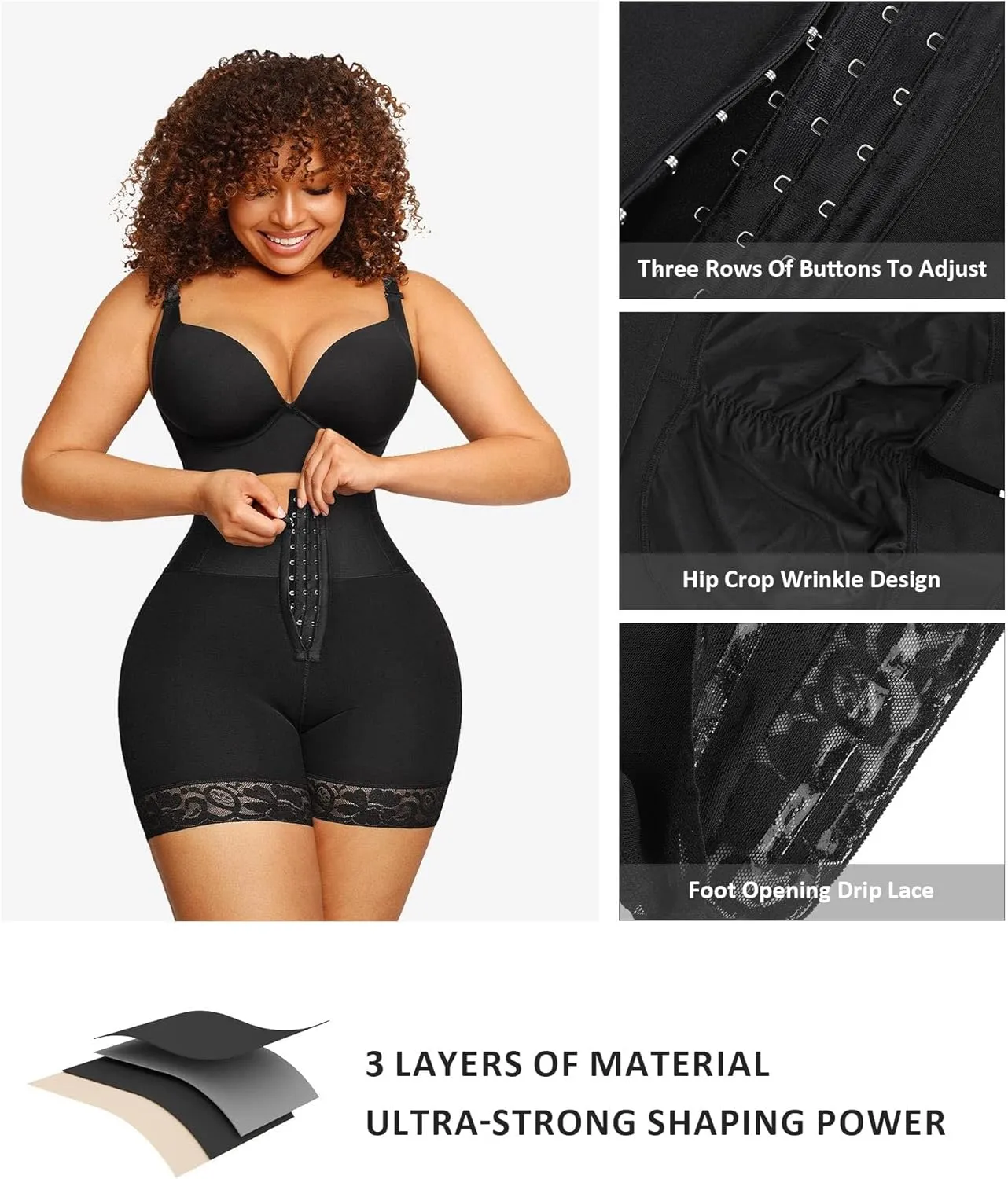 FeelinGirl Butt Lifting Shapewear for Women Tummy Control Body Shaper Shorts Butt Hip Enhancer Shapewear Panties