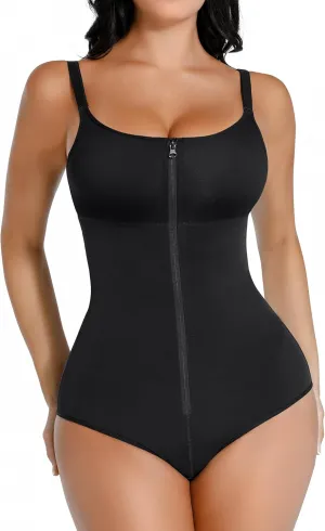 FeelinGirl Fajas Colombianas Shapewear for Women Tummy Control Full Body Shaper Tummy Tuck Compression Garment with Zipper