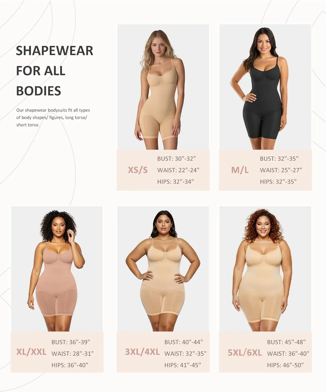 FeelinGirl Shapewear Bodysuit Tummy Control Seamless Sculpting Butt Lifter Body Shaper for Women