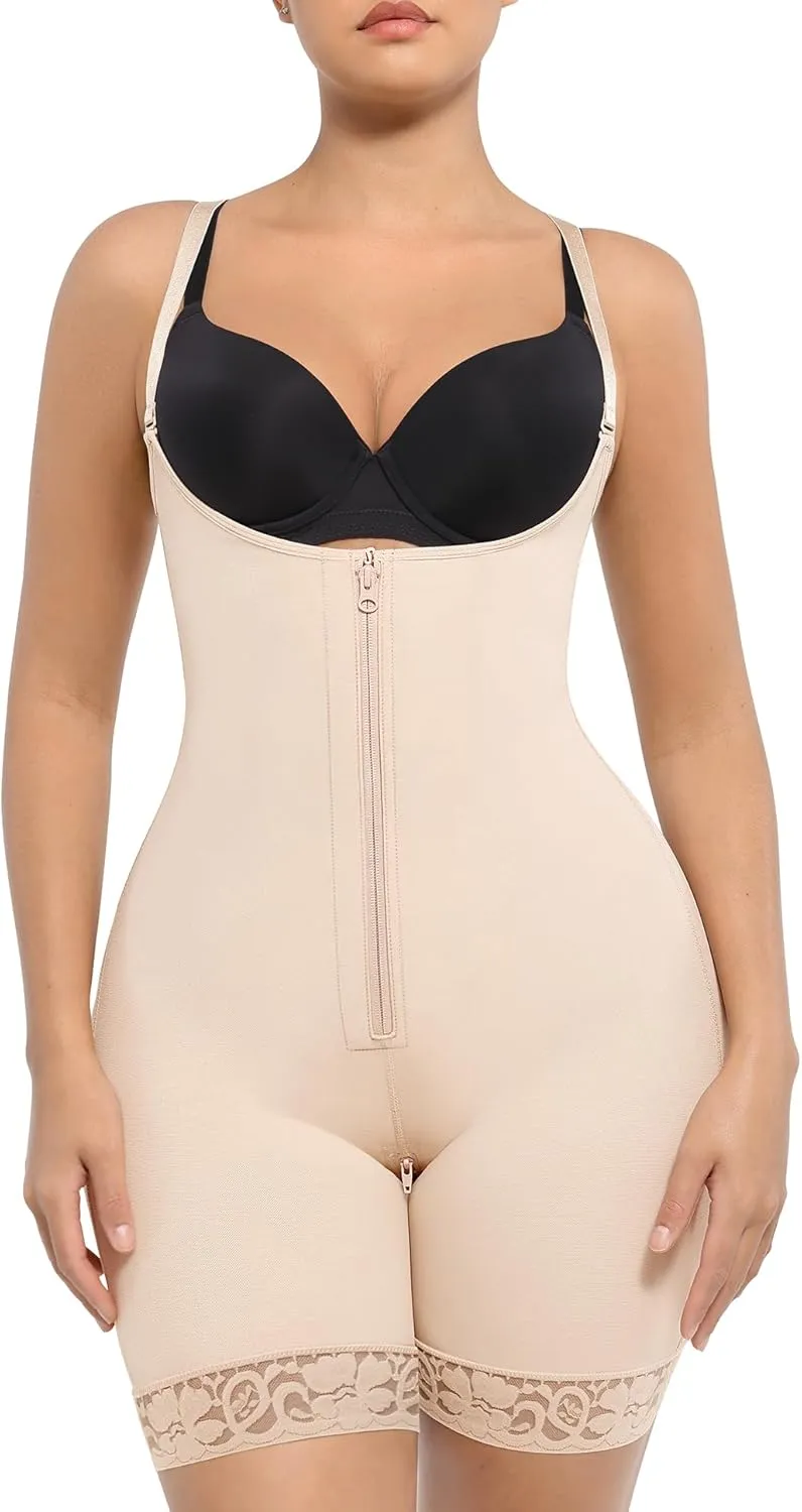 FeelinGirl Shapewear for Women Open Bust Bodysuit Butt Lifter Body Shaper Tummy Control Shapewear
