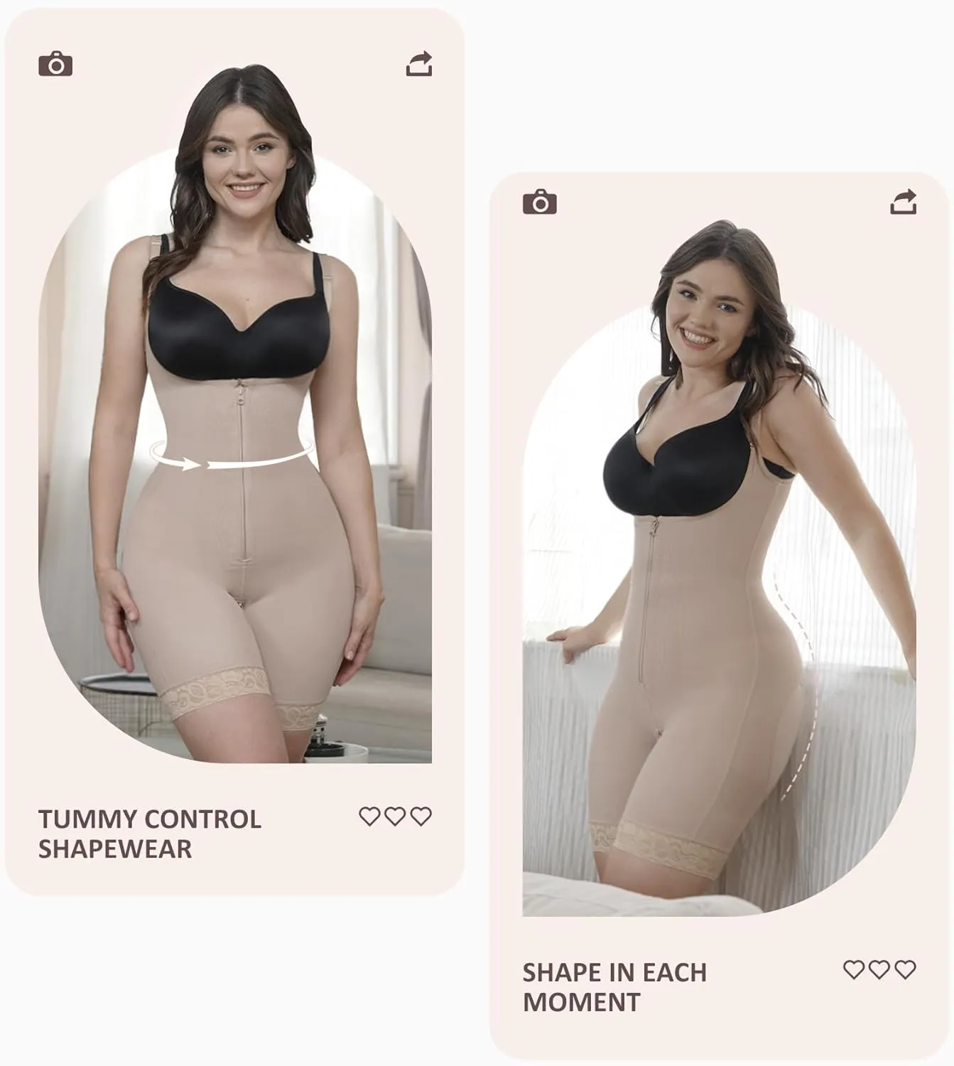 FeelinGirl Shapewear for Women Open Bust Bodysuit Butt Lifter Body Shaper Tummy Control Shapewear