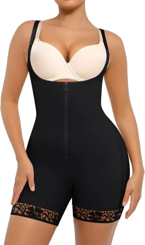 FeelinGirl Shapewear for Women Tummy Control Plus Size Faja Body Shaper for Butt Lifter and Thigh Slimmer Bodysuit