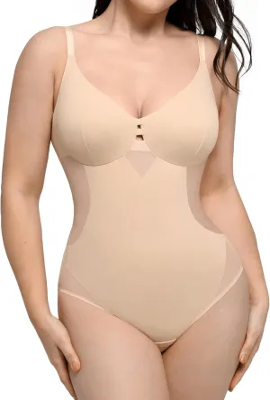 FeelinGirl Shapewear Tummy Control Bodysuit For Women Shapewear Body Suits Tops Seamless Body Shaper XXl