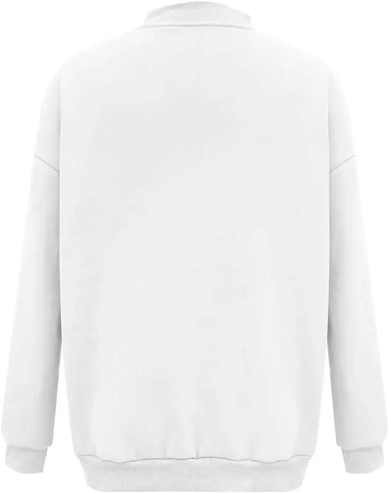 FMCHICO Women's Oversized Full Zip Up Sweatshirts Jacket 2024 Fall Fleece Long Sleeve Hoodies Outfit