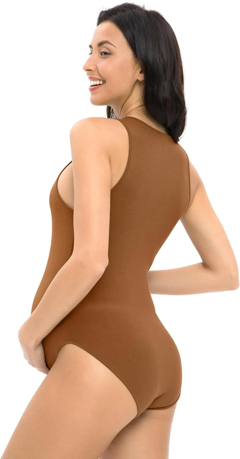 Foucome Women's Maternity Bodysuit Sleeveless Shapewear Tank Tops Pregnancy Romper Jumpsuit