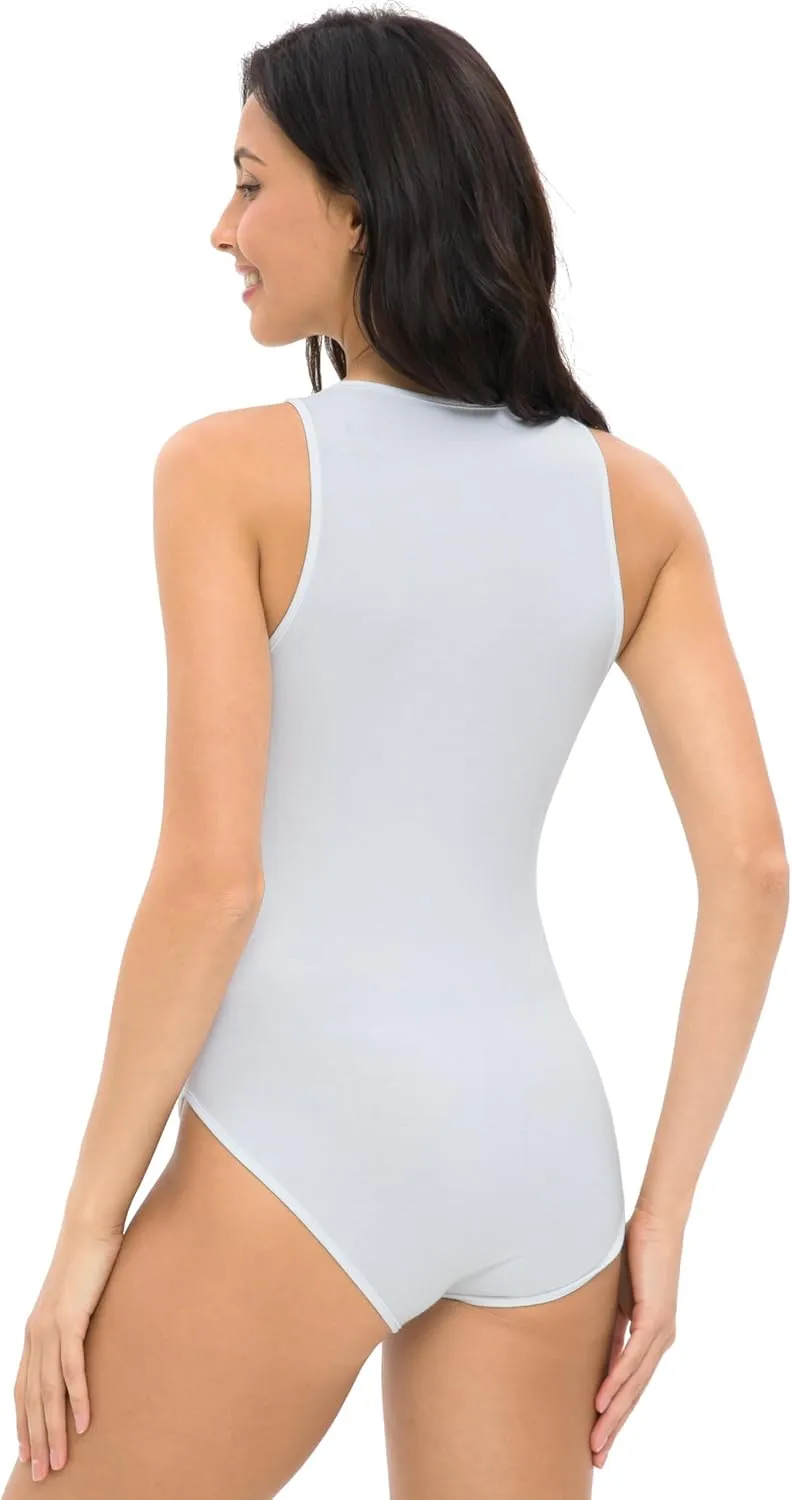 Foucome Women's Maternity Bodysuit Sleeveless Shapewear Tank Tops Pregnancy Romper Jumpsuit