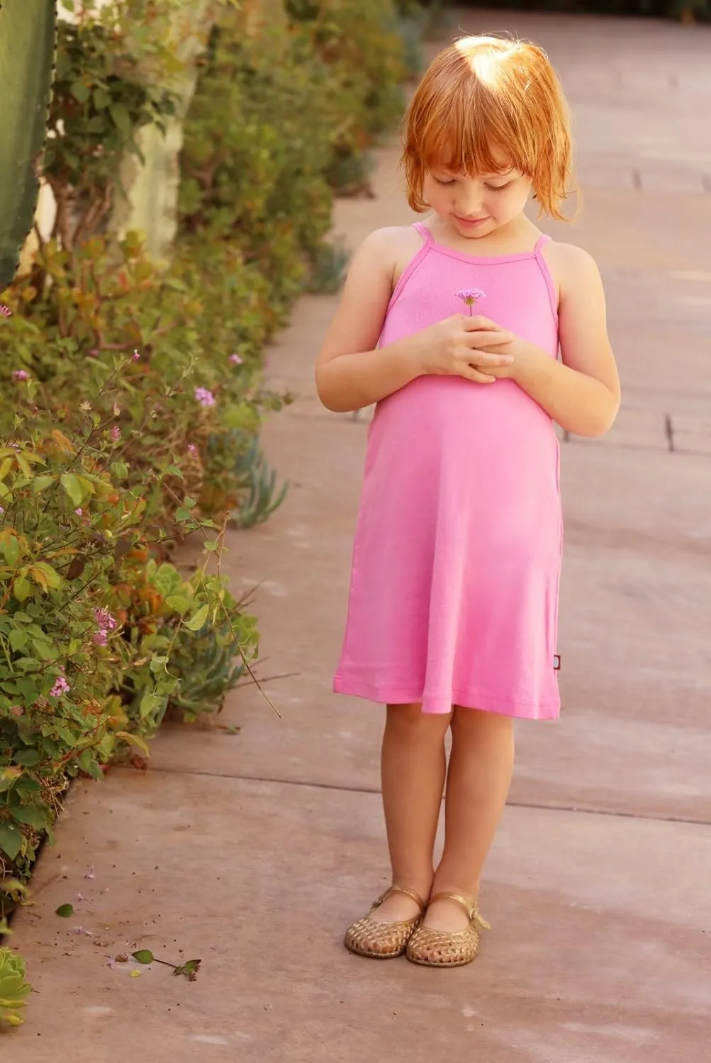 Girls Soft Cotton Camisole Dress