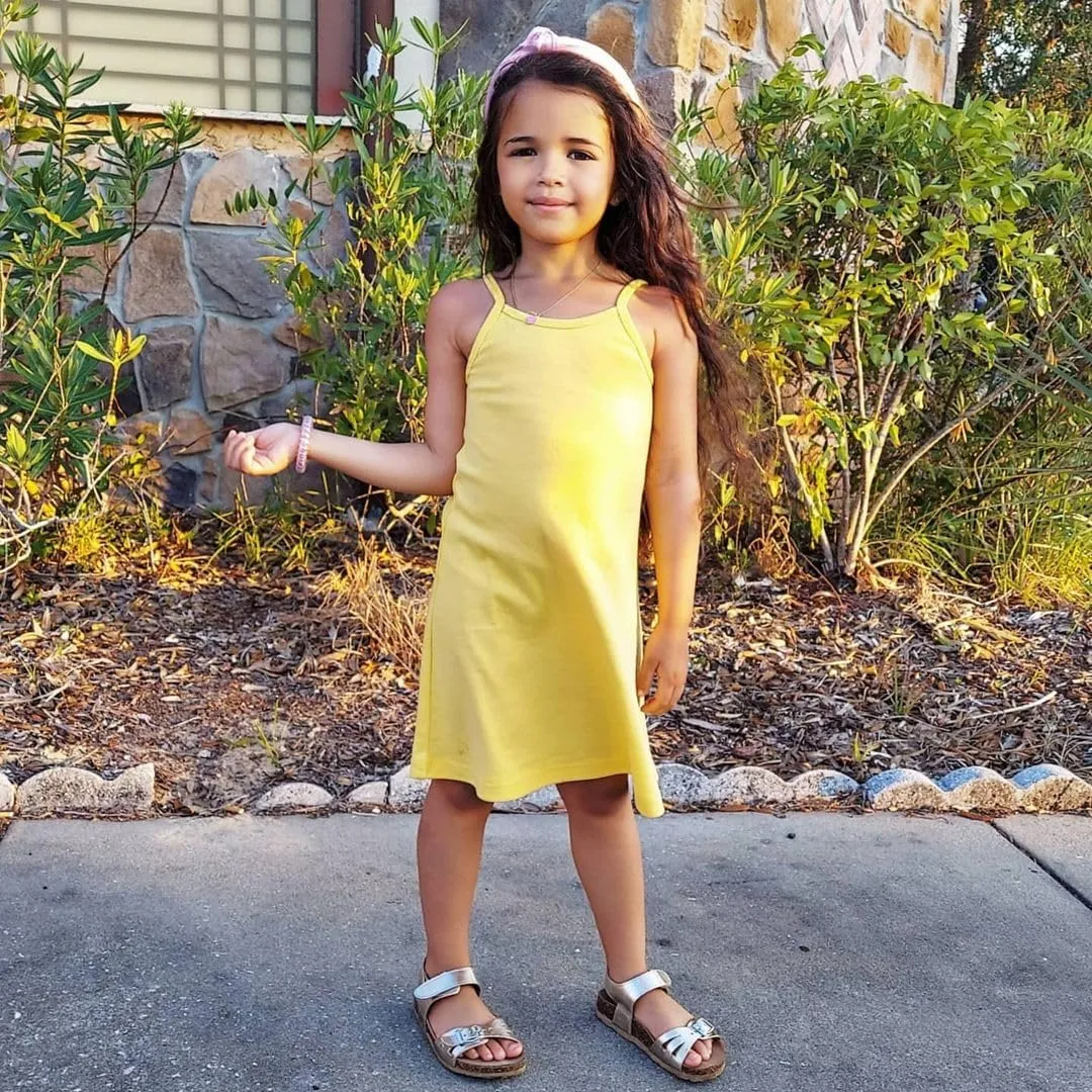Girls Soft Cotton Camisole Dress