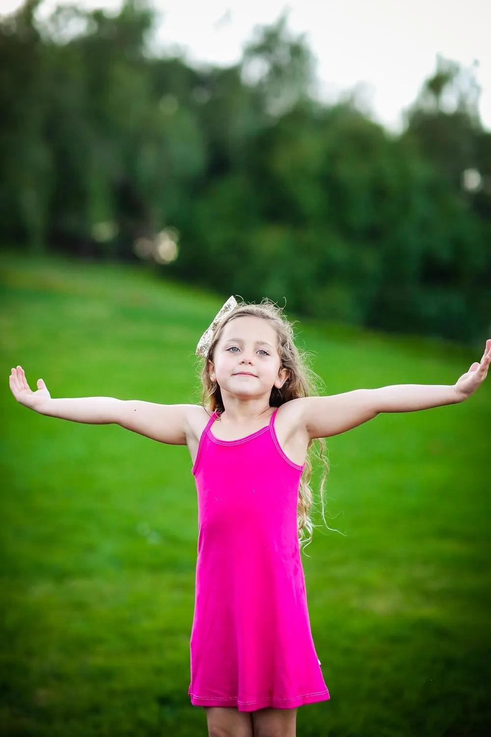 Girls Soft Cotton Camisole Dress