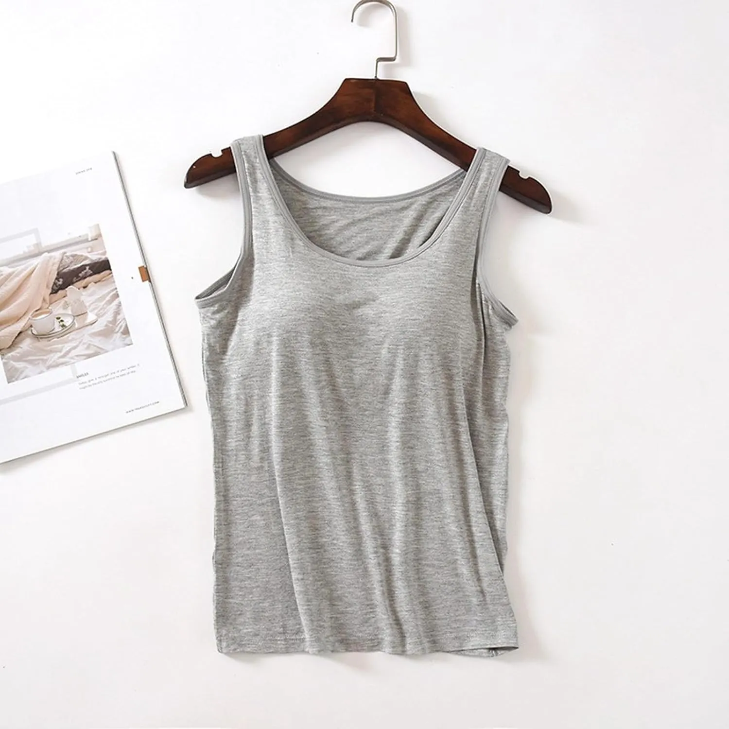 Gym with Built in Bras Tank Tops for Women Going Out Workout Sporty Sleeveless Fashion Shirts Wireless Athletic Cute