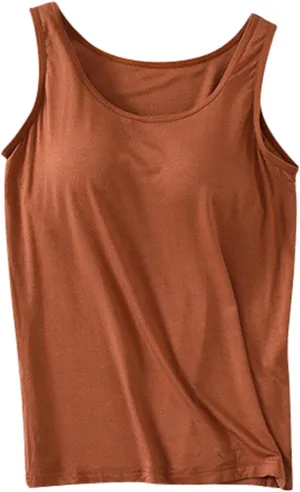 Gym with Built in Bras Tank Tops for Women Going Out Workout Sporty Sleeveless Fashion Shirts Wireless Athletic Cute