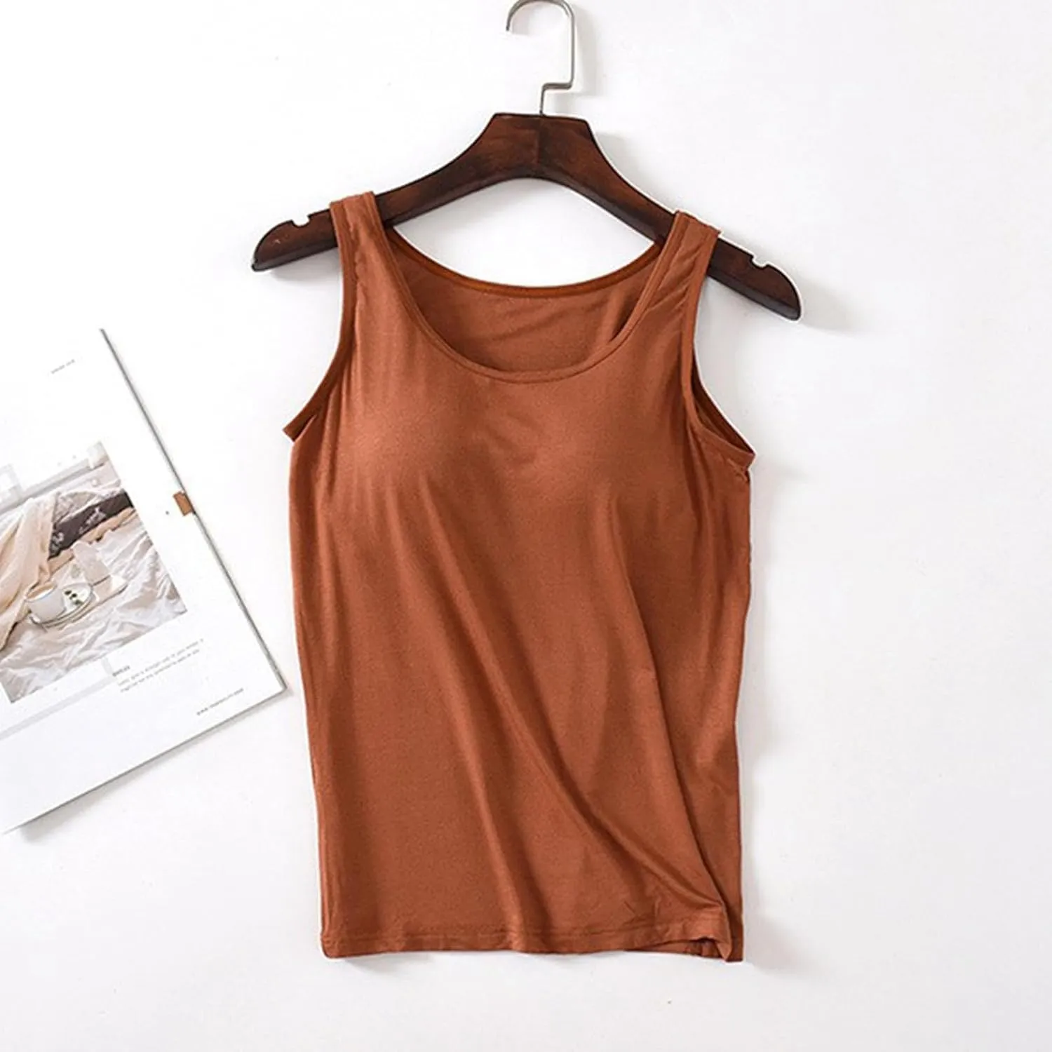 Gym with Built in Bras Tank Tops for Women Going Out Workout Sporty Sleeveless Fashion Shirts Wireless Athletic Cute