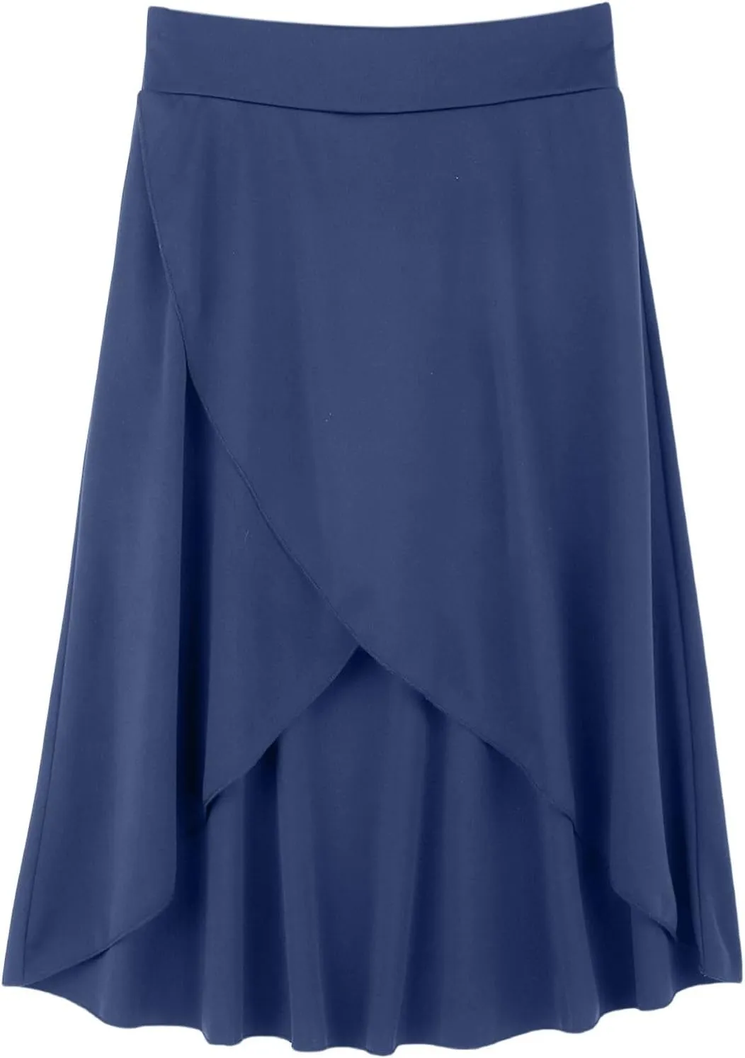 High Waist Maxi Skirt with Slit Ruffle Wrap Skirt Trendy Flowy Skirts for Women Long Skirts with Shorts Underneath