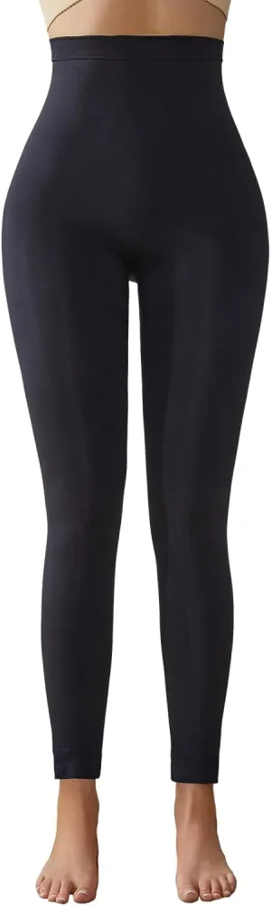 High Waisted Tummy Control Shapewear Leggings for Women Soft Pants Compression Body Shaper Butt Lifter Thigh Slimmer