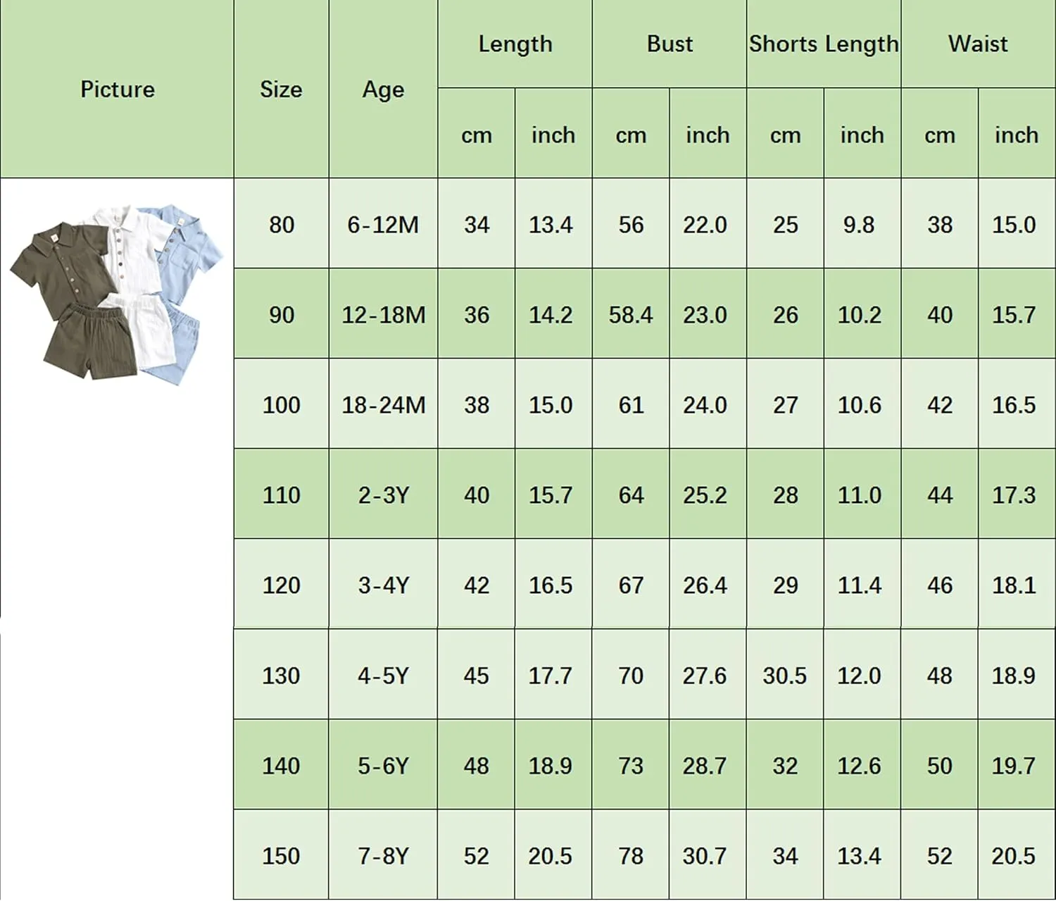 Hoanselay Baby Boy Cotton Linen Shorts Set Solid Color Short Sleeve Button Down T-Shirt Tops and Shorts Summer Outfit Clothes