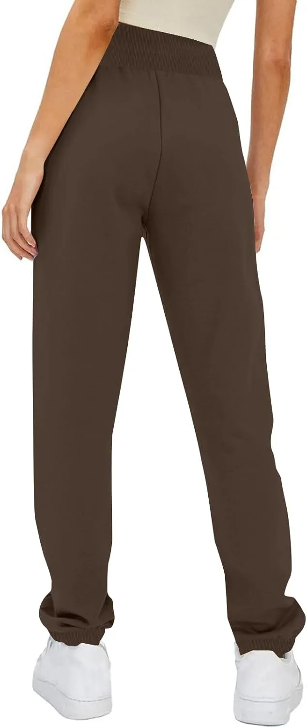 Jogger Sweatpants for Women Fleece Lined Track Pants Warm Winter Pants Baggy Casual Pants High Waisted Lounge Pants