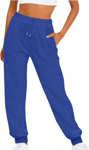 Jogger Sweatpants for Women Fleece Lined Track Pants Warm Winter Pants Baggy Casual Pants High Waisted Lounge Pants