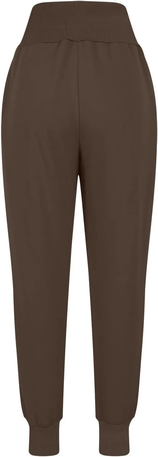 Jogger Sweatpants for Women Fleece Lined Track Pants Warm Winter Pants Baggy Casual Pants High Waisted Lounge Pants