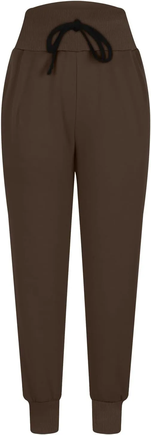 Jogger Sweatpants for Women Fleece Lined Track Pants Warm Winter Pants Baggy Casual Pants High Waisted Lounge Pants