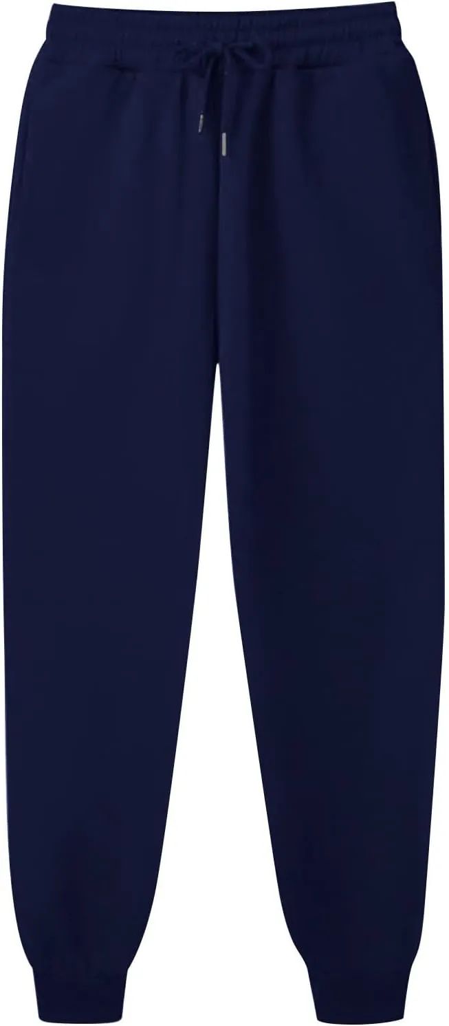 Jogger Sweatpants for Women Fleece Lined Track Pants Warm Winter Pants Baggy Casual Pants High Waisted Lounge Pants