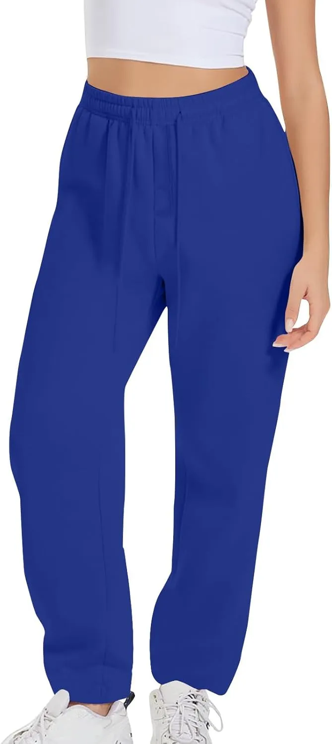 Joggers for Women, Women's Jogger Sweatpants Fleece Lined Winter Pants High Waisted Travel Pants Comfy Lounge Pants
