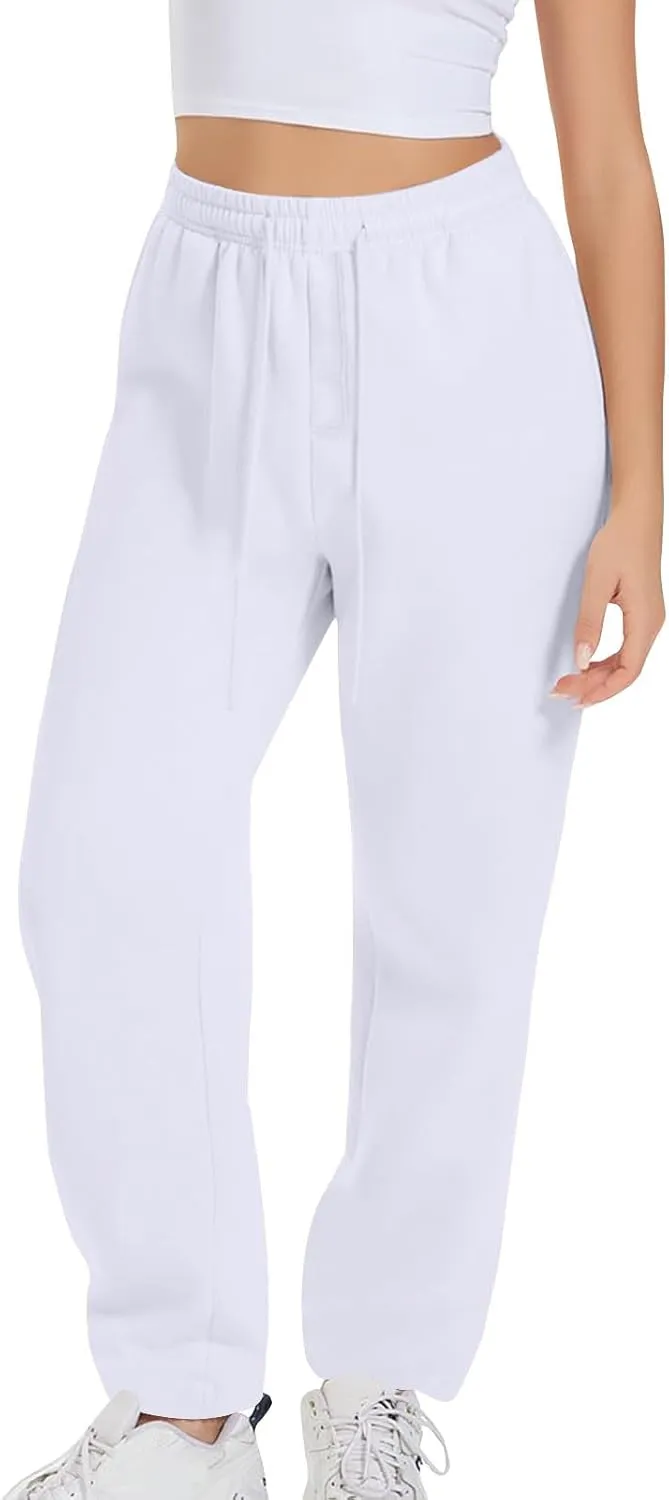 Joggers for Women, Women's Jogger Sweatpants Fleece Lined Winter Pants High Waisted Travel Pants Comfy Lounge Pants