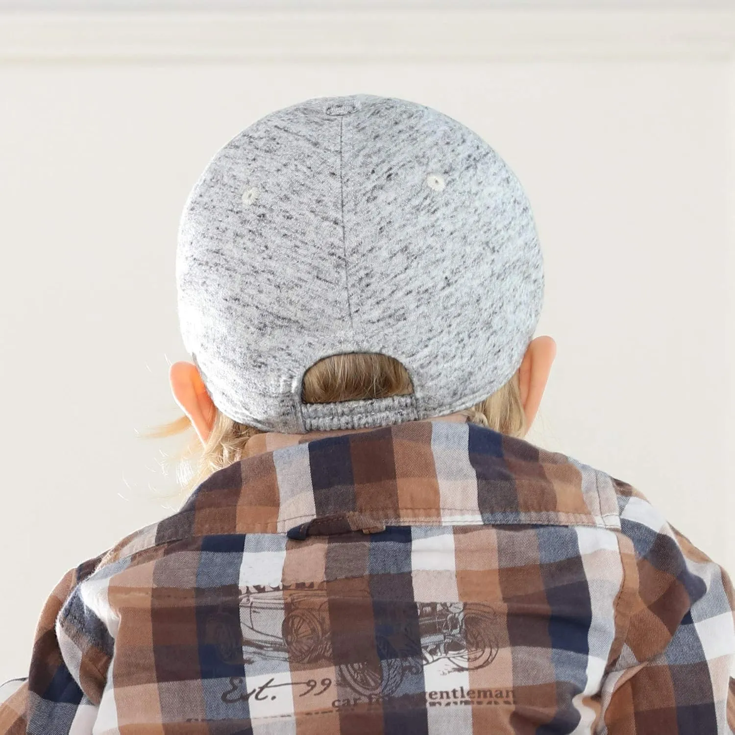Keepersheep Baby Baseball Cap Infant Sun Hat, Cotton Knit with Soft Brim, Adjustable Soft Newborn Toddler Cap