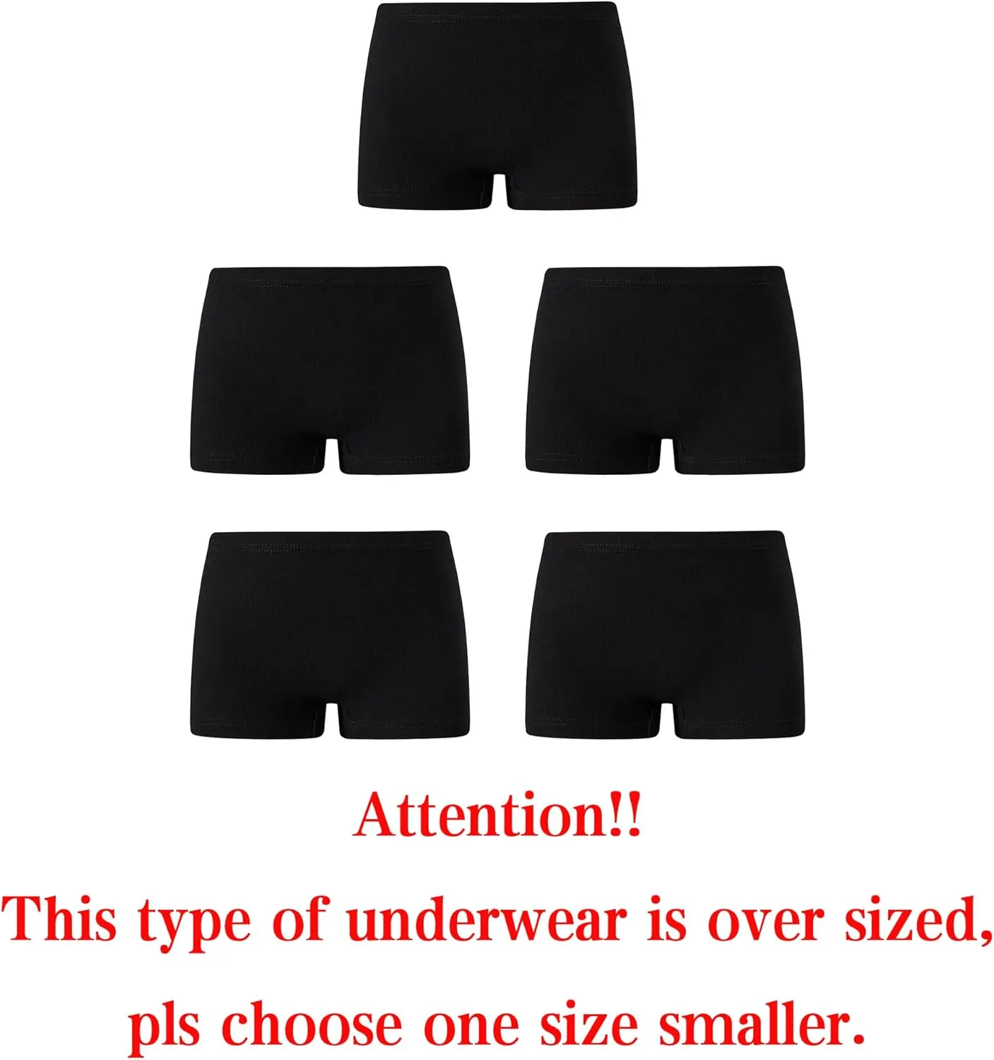 KikizYe Little Girls Boyshort Panties Big kids Soft Cotton Underwear