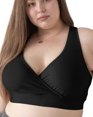 Kindred Bravely French Terry Nursing Bra for Breastfeeding and Sleep, Racerback Crossover, Soft and Stretchy Maternity Bra