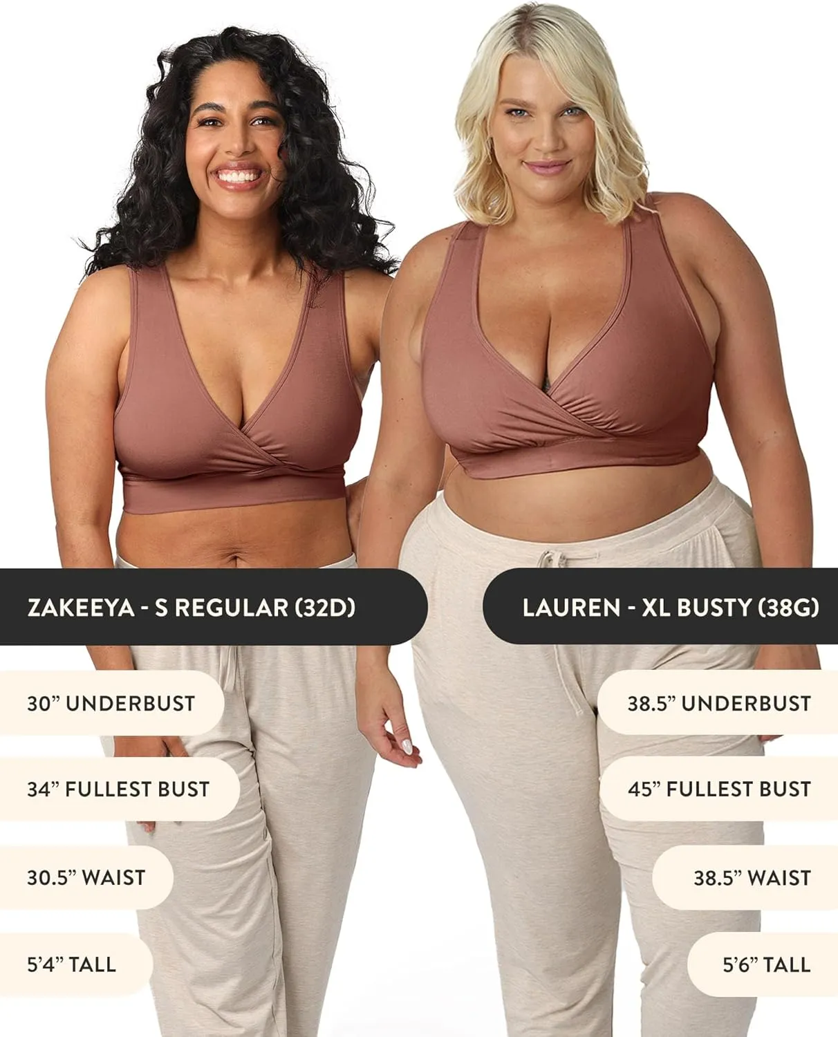 Kindred Bravely French Terry Nursing Bra for Breastfeeding and Sleep, Racerback Crossover, Soft and Stretchy Maternity Bra