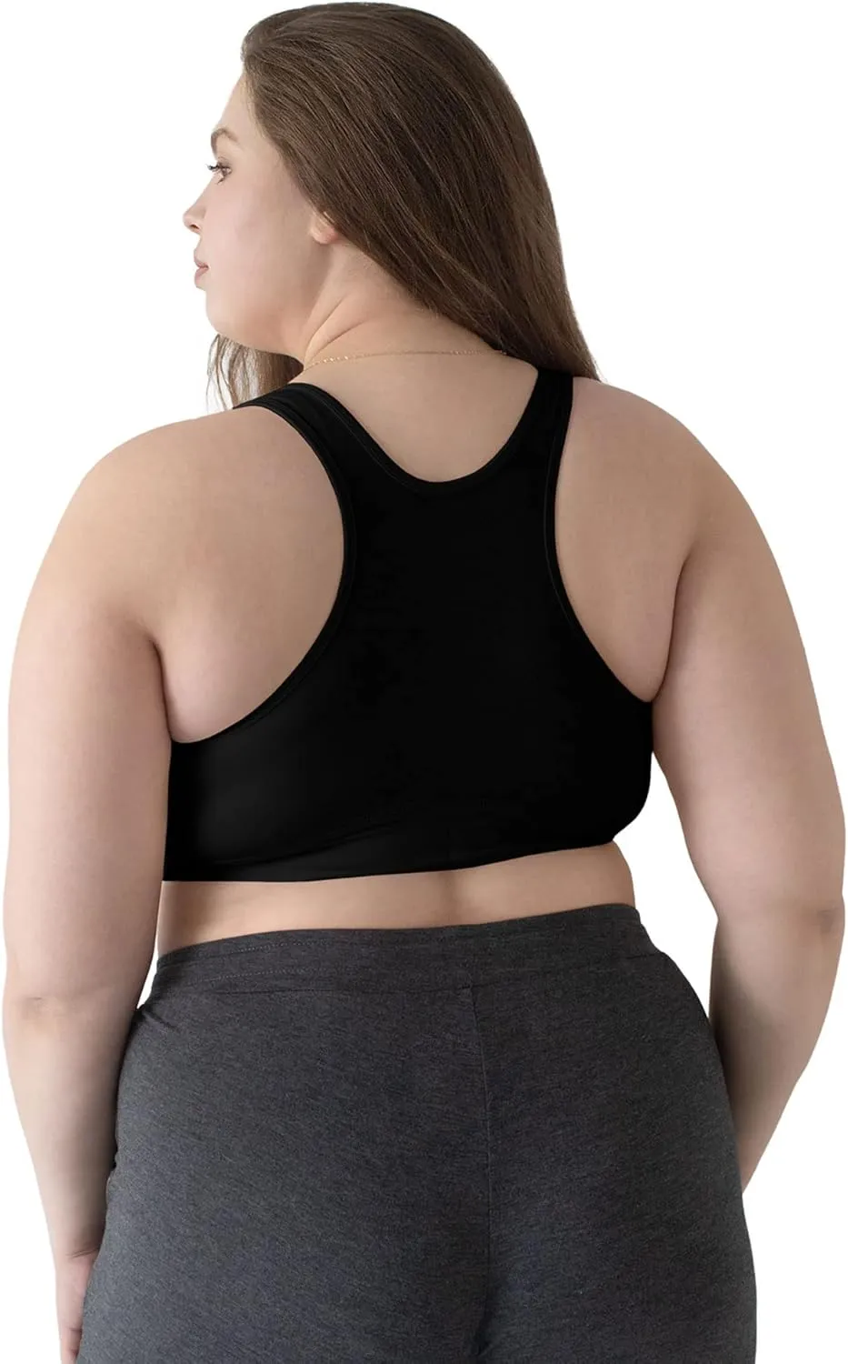Kindred Bravely French Terry Nursing Bra for Breastfeeding and Sleep, Racerback Crossover, Soft and Stretchy Maternity Bra