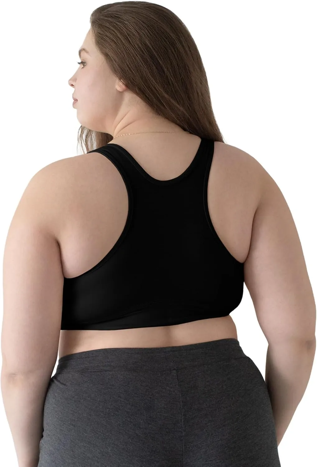 Kindred Bravely French Terry Nursing Bra for Breastfeeding and Sleep, Racerback Crossover, Soft and Stretchy Maternity Bra