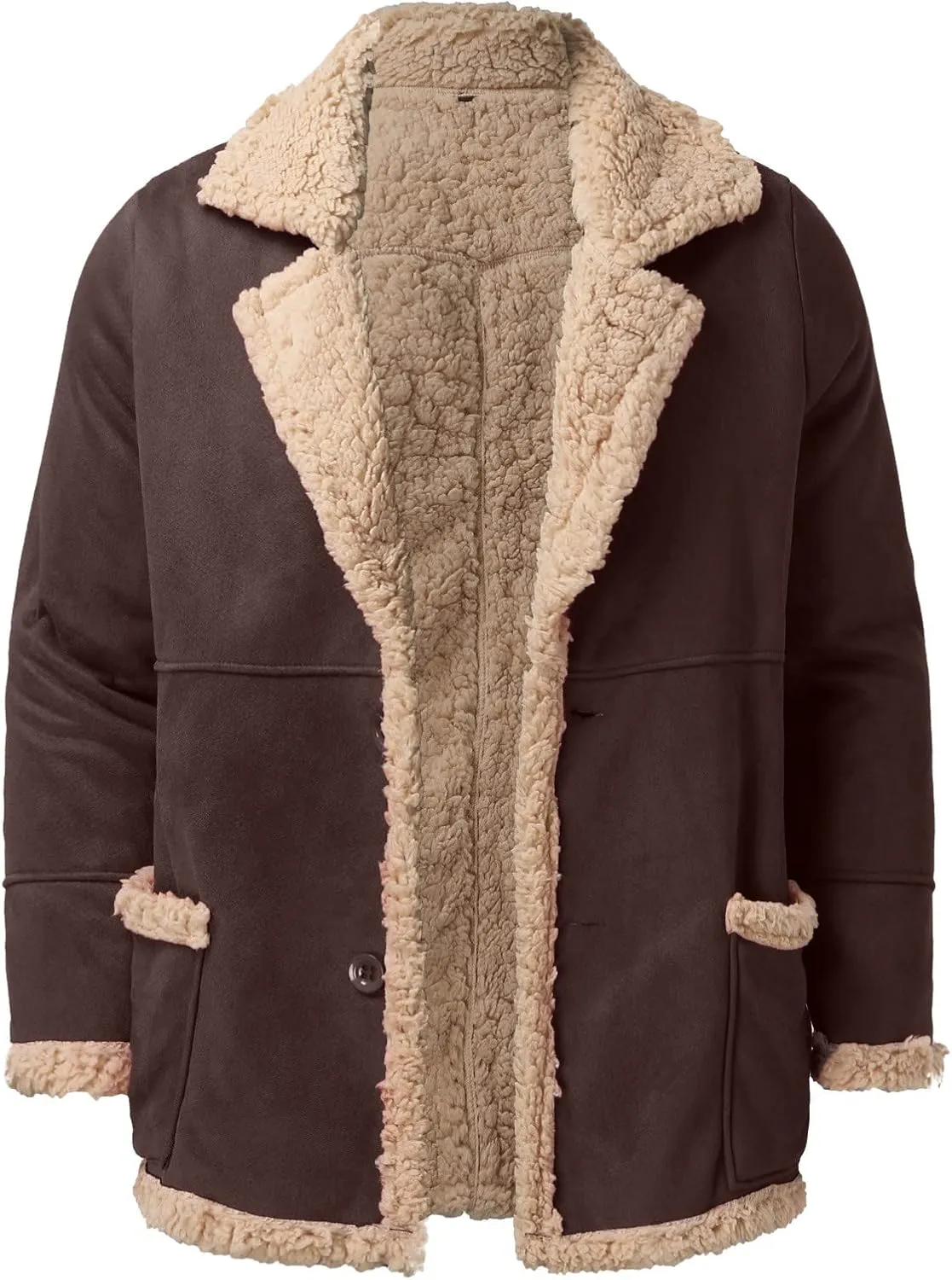 LCMTWX Mens Jackets Cottonpadded Jacket Stand Collar Knitted Splice Sweater Coat Casual Cardigan Stylish Outwear Men's