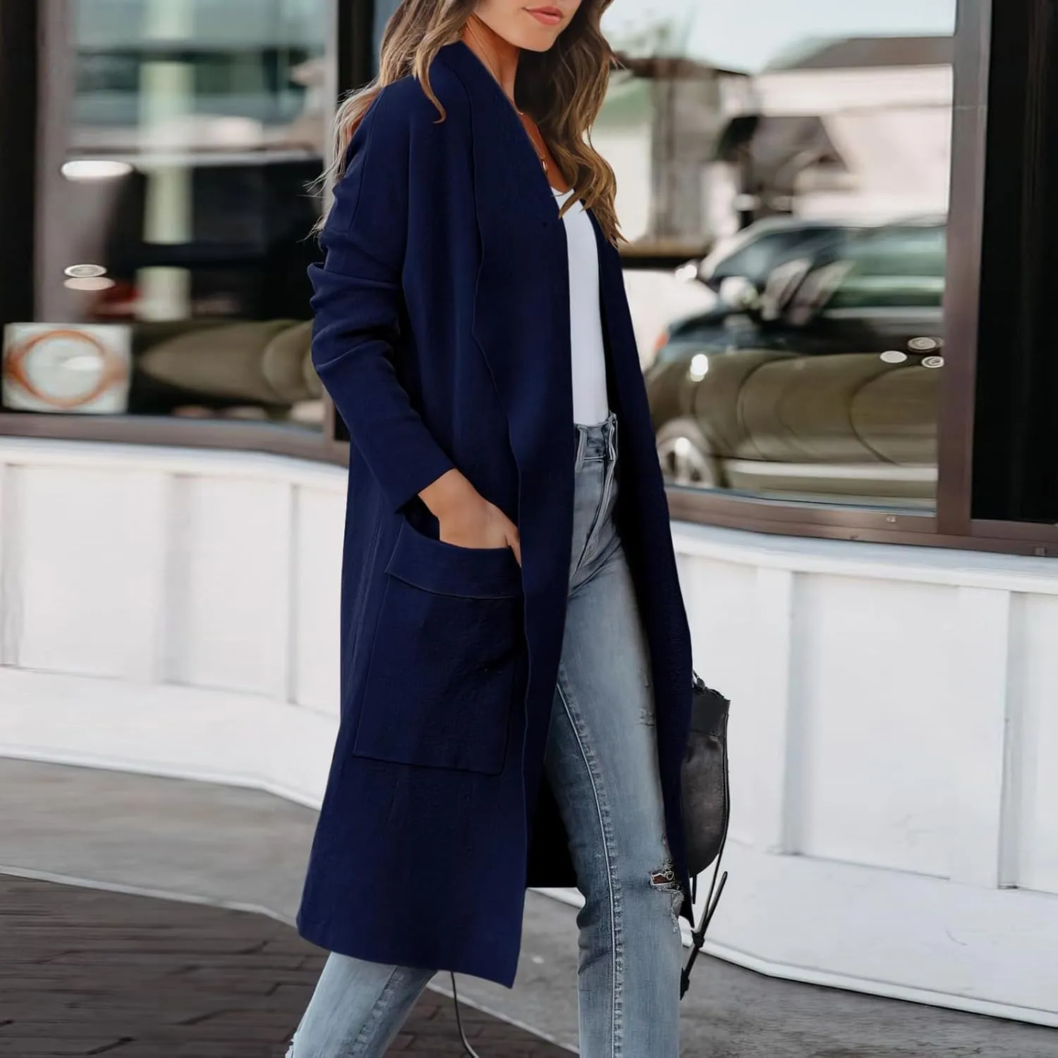 LCMTWX Trench Coat for Women 2023 Outwear Womens Elegant Windbreaker Wild Winter Women's Coat Black Trench Coat Women