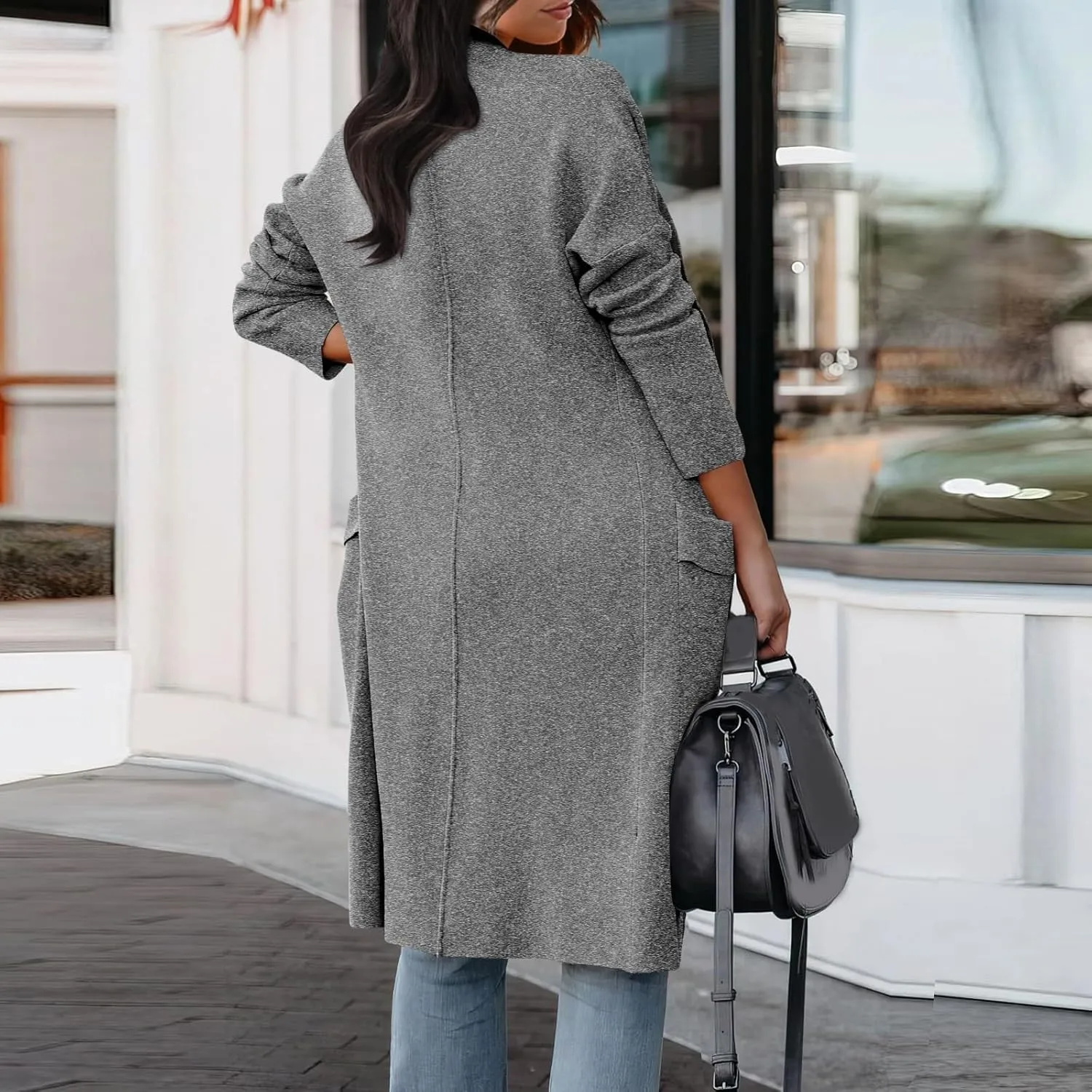 LCMTWX Trench Coat for Women 2023 Outwear Womens Elegant Windbreaker Wild Winter Women's Coat Black Trench Coat Women