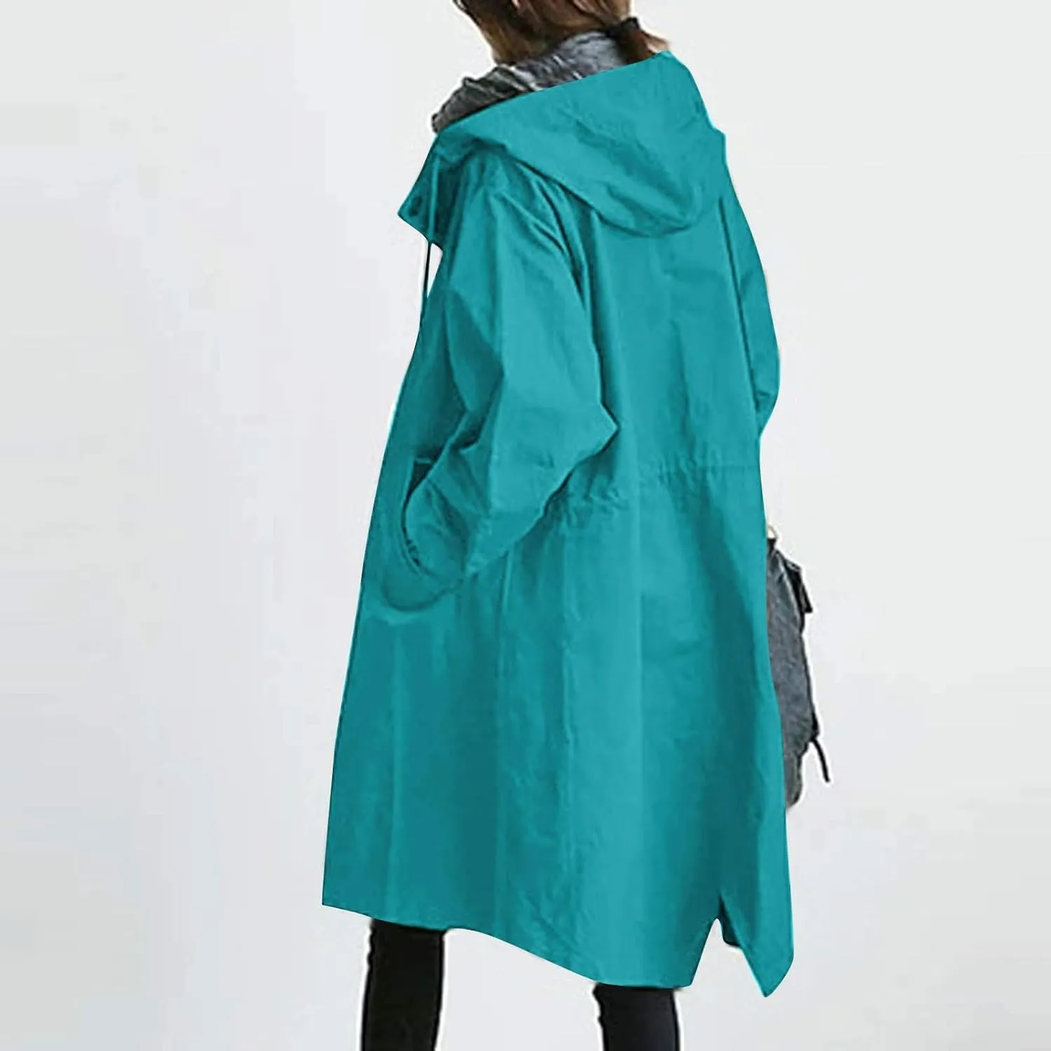 LCMTWX Trench Coat for Women 2023 Outwear Womens Elegant Windbreaker Wild Winter Women's Coat Black Trench Coat Women