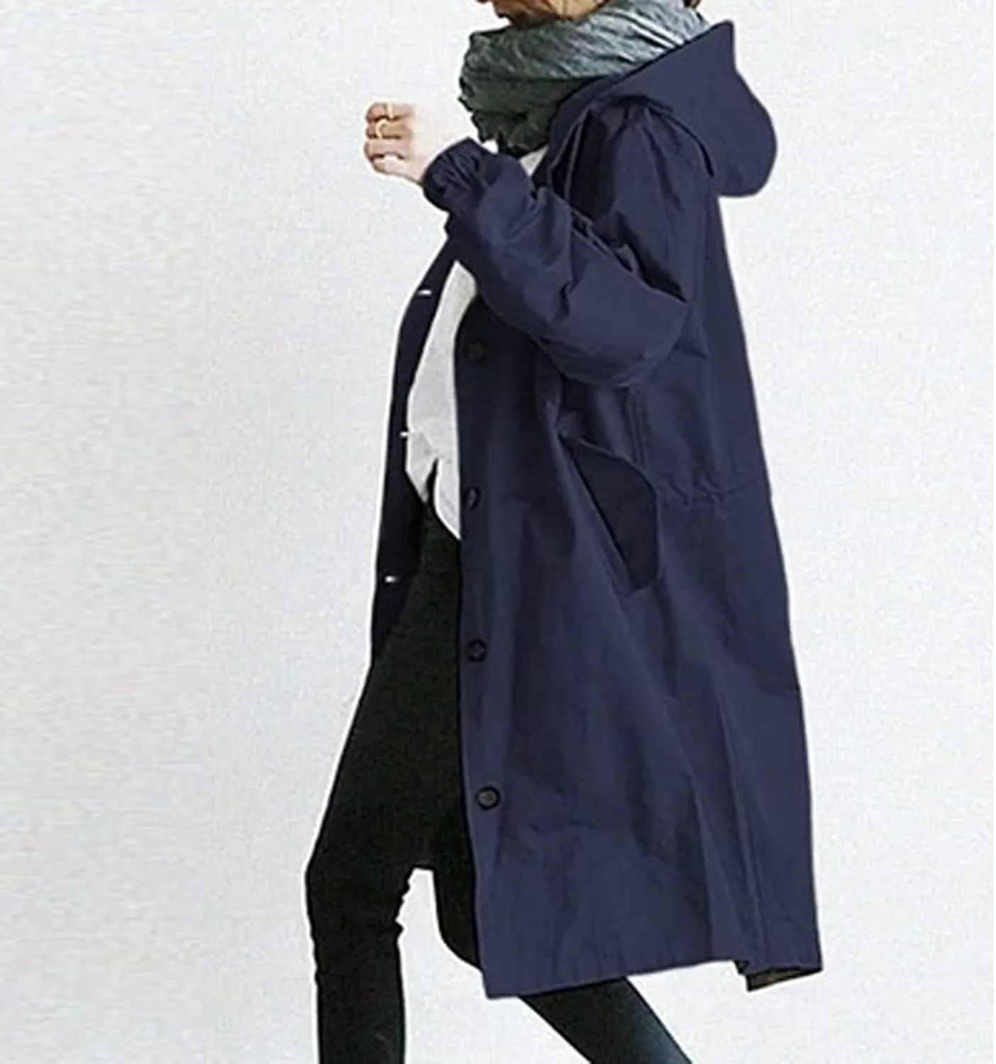 LCMTWX Trench Coat for Women 2023 Outwear Womens Elegant Windbreaker Wild Winter Women's Coat Black Trench Coat Women